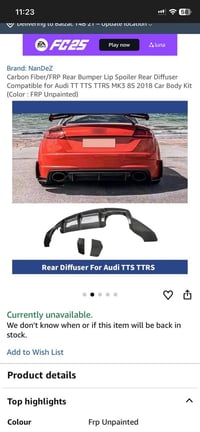 دفيوزر • اودي MK3 • TTRS/TTS