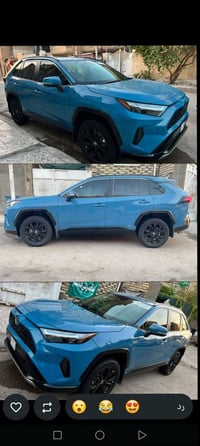 Rav4 2024 SE BlAS فووول مواصفات. اللون جويتي.. الضرر. امامي. اي قطعة م...