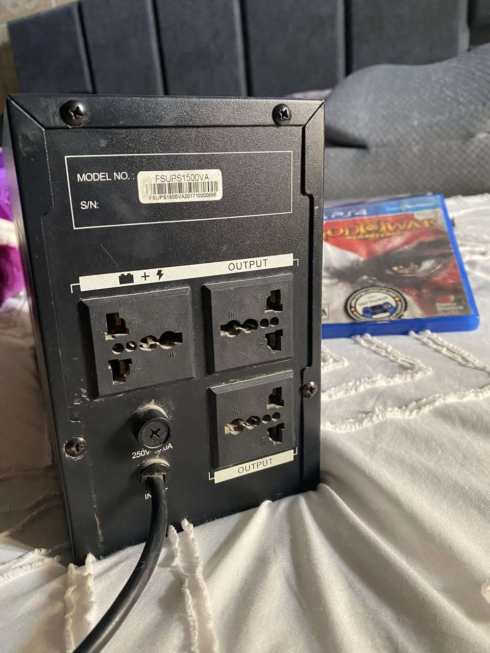 بلي فور برو PlayStation 4 pro  1T مساحته واحد تيرا مع ست اقراص وحساب فورتنايت قوي  بالاضافه الى يو بي اس 1500v وثلاث يدات عنوان اربيل فرمان باران


**إذا كنت صاحب هذا الإعلان وتريد حذفه لأي سبب، رجاءا أرسل رسالة إلى الدعم الفني**