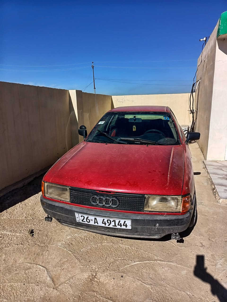 سياره أودي موديل ٨٩ رقم صلاح الدين صاحبها موصل جديد هزه جديده محرك كير طخم تواير وايرمنيات كلو جديد صاحبها شرعي كبون بانزين السعر ٢٦ورقه الاتصال مكلف بنشر رقم صاحبها ***********
