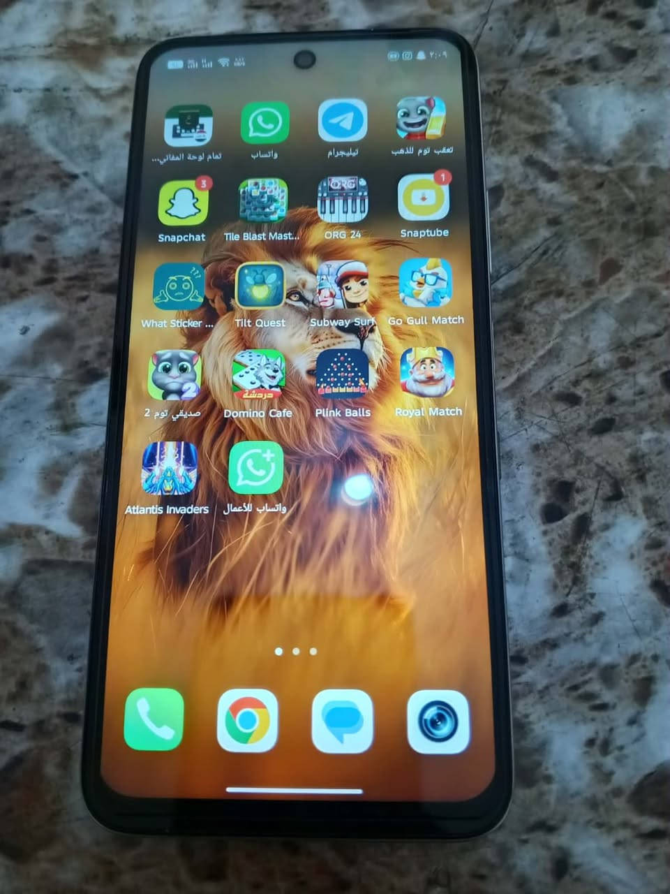 سلام عليكم جهاز
للبيع مراوس ايفون فقط

ذاكره 256

8+8=16 

 بطاريه 5000🔋

السعر خاص الي يريد يتفضل خاص


**إذا كنت صاحب هذا الإعلان وتريد حذفه لأي سبب، رجاءا أرسل رسالة إلى الدعم الفني**