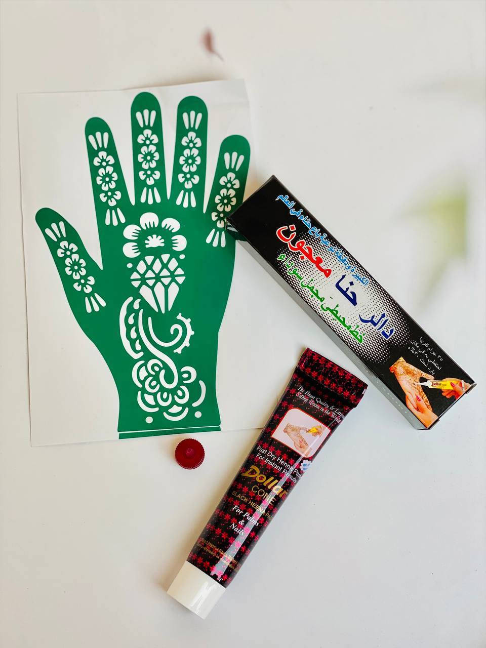 ✨ دالر الحنا الأصيل – أسود وأحمر ✨
✅ يترك خطوط ونقشات واضحة وجميلة على اليدين
✅ ألوان ثابتة وطويلة المدة
✅ مناسب لكل أنواع الجلد
✅ يأتي مع أفكار نقشات كفوف مختلفة لتصاميم احترافية البصرة, العراق


**إذا كنت صاحب هذا الإعلان وتريد حذفه لأي سبب، رجاءا أرسل رسالة إلى الدعم الفني**