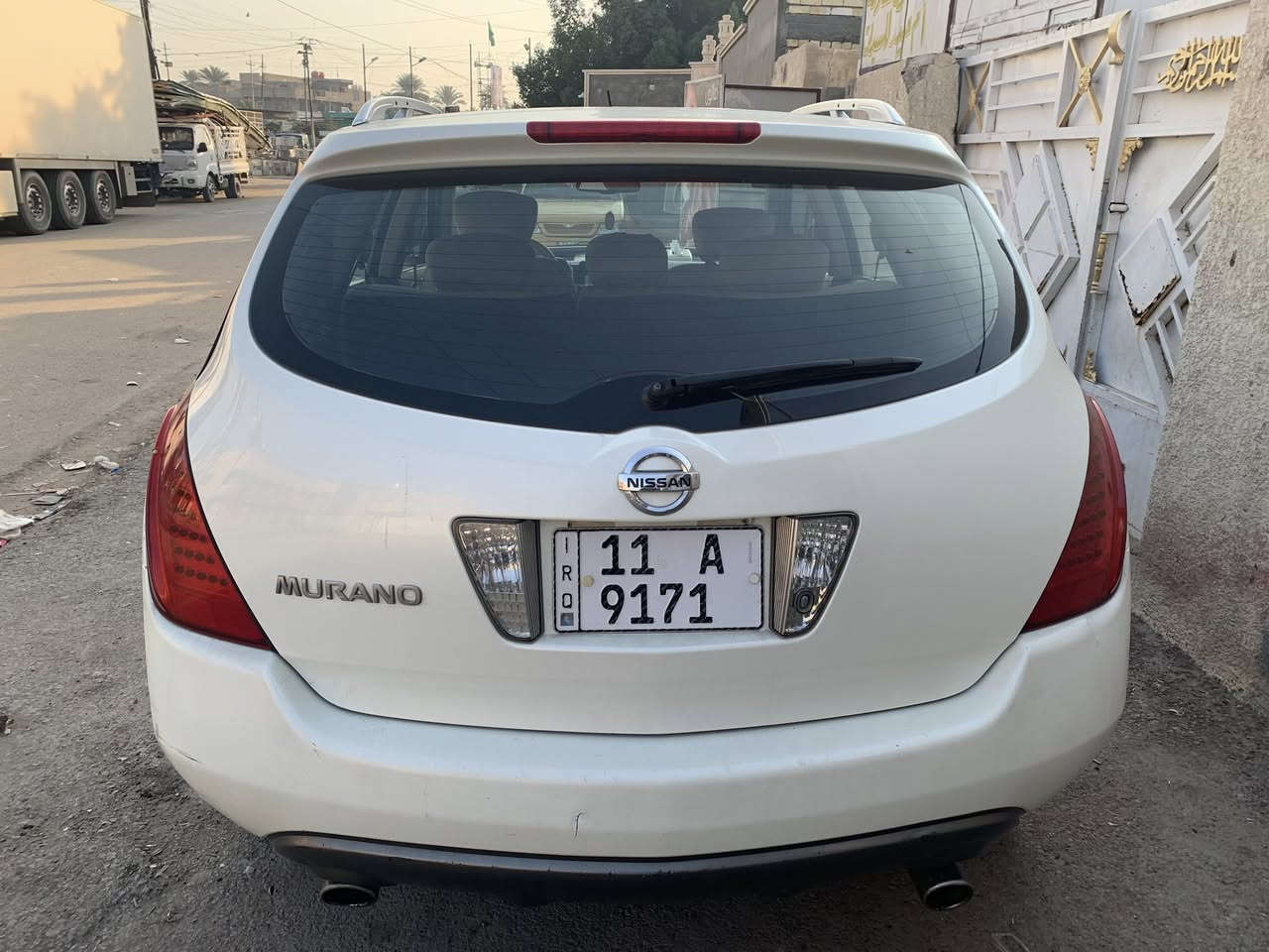 السلام عليكم من رخصت الدمن نيسان مارونو خليجي 2008 فول مواصفات السياره جدن نضيفه أو حلوه السعر 75$ العنوان بغداد الورفلي رقم ***********
