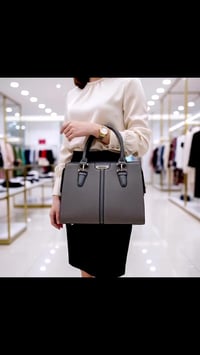 حقيبة فخمة • جلد وقماش • كمية محدودة