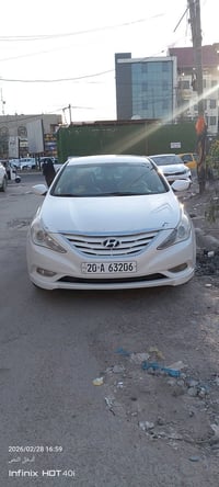 سوناتا موديل 2013 امريكي  بيهة صبغ بابين فقط بدون اي دواخل بشرط بدون ت...