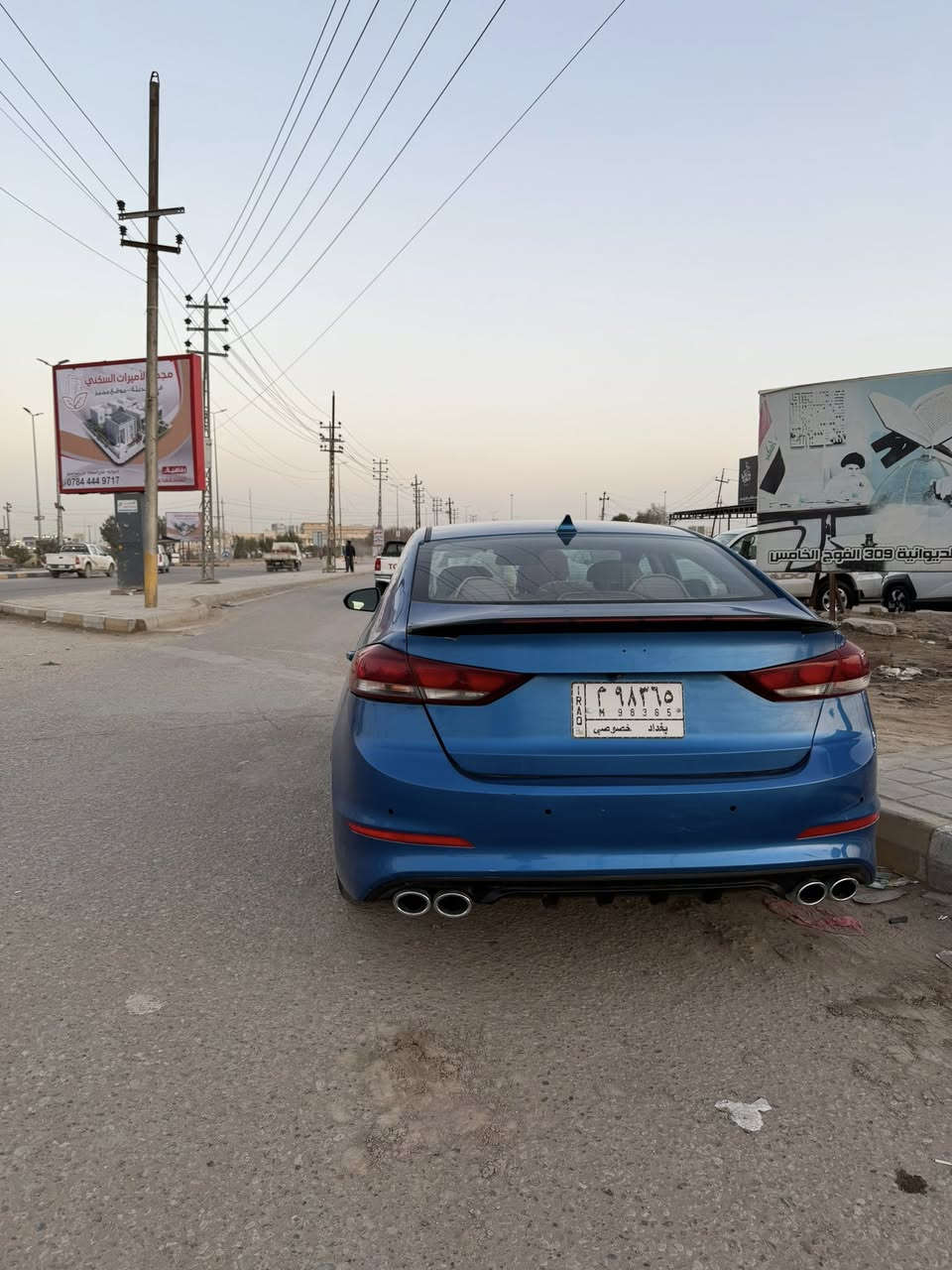 النترا 2018 رقم بغداد مشروع وطني الحادث والسونار موجود بالصور السياره بيهه حالوب قليل السعر 105 وبيهه مجال 
مكان السيارة الديوانية
***********
