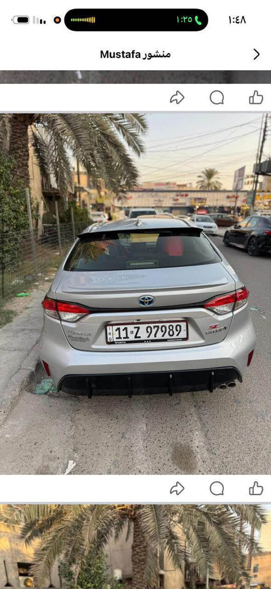 لسلام عليكم كورلا هايبرد 2024 فئه se فقط بدون فتحا سياره فور ويل بيها فقط بنيد ودعاميه بدون صبغ سياره جديده بشكل وناصبه سعر 168 وبيها مجال *********** بغداد, العراق
