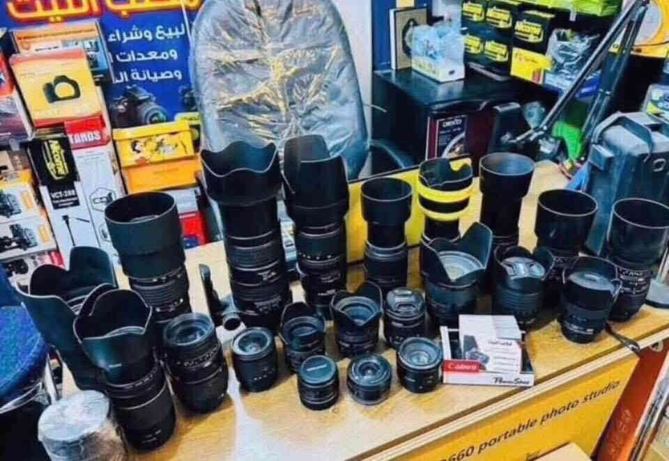 🔷📸يتوفر لدينا جميع الكاميرات والعدسات اصليه مكفول من اي 
عطل او تصليح ضمان استبدال لمده 🌹يومين فقط في حال وجود عطل 📸🔷
📸مع 📸
 ملحقاتها الأساسية وملحقات اضافيه رام +حقيبه +توصيل 🔷
اوقات العمل من الساعه ال6عصرالى11ليلا#
—————————
كاميرا اوزمو بوكت 2مستخدم السعر 425الف 

كاميرا كوبرو 9مستخدم السعر 410

كاميرا  انستا X4السعر 565الف (جديد )

كاميرا سوني نوع A7IIIبدي السعر مليون و325الف 
نضافه 100/100

كاميرا نيكون D810 بدي السعر 975الف 

كاميرا نيكون D750 بدي السعر 875الف 

كاميرا نيكون D610بدي السعر675الف 

كاميرا نيكون D7500 السعر 975الف 
عدسه 18.140نيكون 

كاميرا نيكونD7200 السعرر810الف 
عدسه 18.105نيكون

كاميرا نيكون D7200السعر 765الف 
عدسه 70.300

كاميرا نيكون D7100السعر710الف
عدسه 18..140 نضافه 100/98

كاميرا نيكونًD7100السعر 650الف 
عدسه 18.105نضافه 100/75

كاميرا نيكون D7100 السعر 665الف 
عدسه 70.300

كاميرا نيكون D7000 السعر 525 الف
عدسه18.55

كاميرا نيكون D5300السعر 465الف 
عدسه 18.55نيكون 

كاميرا نيكون D5200السعر 415الف 
عدسه 18.55نيكون 

كاميرا نيكون D5100السعر375الف 
عدسه 18.55

كاميرا نيكون D3300السعر 345الف 
عدسه 18.55

كاميرا نيكون 3200 السعر 300الف 
عدسه 18.55نيكون 

كاميرا نيكون D3100 السعر 285الف 
عدسه 18.55

كاميرا نيكون D90 السعر 350الف 
عدسه 18.55نيكون +كرب 

كاميرا نيكون D90السعر 325الف 
عدسه 18.55

كاميرا نيكون D40 السعر 250الف 
عدسه سكما 70.300منول 
————————————————
##كاميرات كانون 📸📸

كاميرا كانون 5Dm3 بدي +كرب السعر975الف 

كاميرا كانون 5DM4بدي السعر مليون و575

كاميرا كانون90D بدي السعر مليون و75

كامسرا كانون 90D السعر مليون و275الف
عدسه 18.135الاصدار الحديث 

كاميرا كانون 250D السعر 625الف 
 عدسه 18.55

كاميرا كانون 70D السعر 625الف 
عدسه 18.55STM

كاميرا كانون 750Dالسعر 525الف 
عدسه 18.55

كاميرا كانون 7DM1السعر 550الف 
عدسه 18.55 نضافه 100/98

كاميرا كانون نوع 100Dالسعر 475الف 
عدسه 18.55 الاصليه 

كامرا كانون 700Dالسعر 465الف 
عدسع 18.55كانون 

كاميرا كانون 600Dالسعر 380الف 
عدسه 18.5كانون 

كاميرا كانون 2000 السعر 390الف 
عدسه 18.55نضافه 100.98

كاميوا كانون T3السعر 325الف 
عدسه 18.55 نضافه 100/100

كاميرا كانون 1300السعر335الف 
عدسه 18.55نيكون 

كاميرا كانون نوع SX240السعرر165الف 
نظام اوتو منول 

كاميرا سوني  a3000السعر 375الف 
عدسه 18.55سوني 

كامسرا سوني a200السعر 325الف 
عدسه 18.55سوني 

كاميرا بنسونك حجم صغير السعر 150الف 
نظام اوتو منول 

🎥كاميرا فديو فوتو 4Kالسعر 225الف 
كاميرا جديد وليس مستخدم 

كاميرا فوجي فلم +فلم 20صوره جديد 
            🔳السعر 160الف 🔳
طابعه صور كانون +ورق عدد108

♦️♦️مانع اهتزاز  اصلي ♦️♦️
1-اوزمو بوكت 2 مستخدم السعر 485الف 

2-مانع اهتزاز كاميرا نوع ويبل S السعر360
جديد وليس مستخدم 

3-مانع اهتزاز اوزمو 7Pالسعر 245الف

4-مانع اهتزاز نوع اوزمو 7السعر 195الف 
جديد وليس مستخدم 

5-مانع اهتزاز نوع اوزمو SEالسعر 170الف
جديد وليس مستخدم 

6-مانع اهتزاز نوع S5P السعر 140الف 

7-مانع اهتزاز نوع اوزمو 6السعر 165الف 

8-مانع اهتزاز كاميرا ويبل 3Sالسعرر485
————————
📸📸📸📸📸📸📸📸📸📸📸📸📸📸
  التوصيل 🚕مجاني🎁 لكل العراق 
 (***********او ***********أتصال+واتساب)
الاستفسار عن طريق الواتساب او ماسنجر 

      موقع المحل :-🧭بغداد الصليخ مجاور مطعم دجاج العربه 📸📸
  🛑أوقات الدوام من 6عصراً  لل11ليلاً🛑
________________________________
 🛑مكتب الليث لبيع الكاميرات🛑
