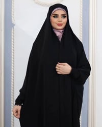 عباية راس ريماس • جرجيت درجة اولى • سواد فاحم