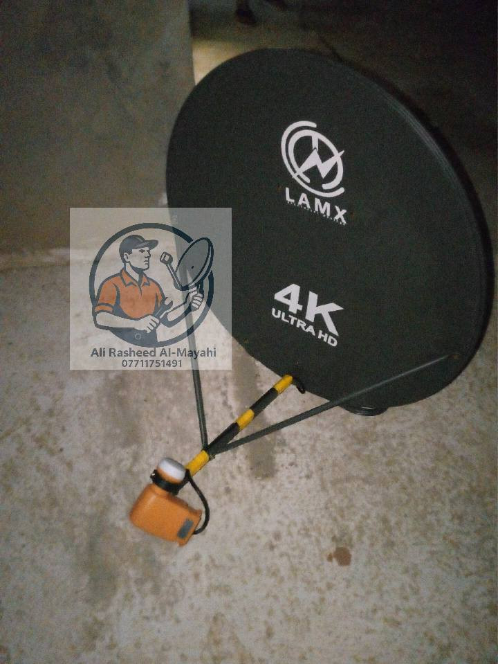 (#رحم #الله #امرأ #عمل #عملا #صالحا #فأتقنه)🧿
*************************
💥 تم تنصيب طبق أرضي LAMX /القمر/ نيل سات 
💥الاولمبي / televis/ مدخلين  تشغيل واحد فقط
💥الاشارة / 92%
💥الموقع / التاميم
********************************
1️⃣ تنصيب صحن ستلايت باأنواعها الثابتة والمتحركة 📡 وتنصيب المنظومات المشفرة (ينابيع سومر & شبكة النجوم)
2️⃣برمجة📟💻
3️⃣تعديل اشارةℹ️📉📈
4️⃣ترتيب قنوات 🔢🔡
5️⃣ ادخال ترددات جديدة للقنوات
6️⃣ بحث قنوات شامل 🔍
🔴تثبيت شـــاشـــات بـلازما الجدارية 🖥️

العمل يشمل (الزعفرانية / جسر ديالى / المدائن) فقط 

🔴علي لتنصيب الستلايت🔴 
للإتصال او واتساب على الرقم التالي : 📲***********📱
