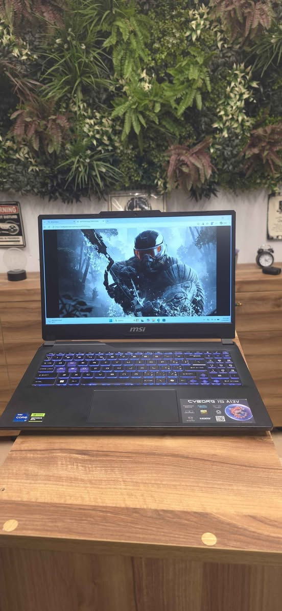 کوردی _ عربي

MSI Cyborg 15 A13V - لاپتۆپی گەیمینگ بەهێز

🔥 لاپتۆپی گەیمینگ MSI Cyborg 15 بۆ فرۆشتن
⚙️ تایبەتمەندییەکان:
پرۆسێسەر: Intel Core i7-13620H (نەوەی 13)

RAM: 16GB DDR5  5200MHz

بیرگە: 512GB SSD NVMe (خێرای بەرز)

گرافیک: NVIDIA RTX 4060 8GB GDDR6
شاشە: 15.6 ئینچ FHD 144Hz
سیستەمی کارکردن: Windows 11

کارتی گرافیکی RTX 4060 پشتگیری Ray Tracing و DLSS 3.0 دەکات
پرۆسێسەری نەوەی 13 بە 10 کۆر و 16 ثرێد — بۆ گەیم و دیزاین و ڤیدیۆ  ئامادەیە

RAM DDR5 بەخێرایی بەرز — جیاوازی ئاشکرا لە گەیمینگ و مەلتیتاسک
SSD NVMe خێرای خوێندنەوەی 3500MB/s
کیبۆردی RGB باکگراوند بۆ گەیمینگ لە تاریکیدا
بنکەی سارد کردنی پیشەیی Cooler Boost
پۆرتی HDMI، USB-C، و WiFi 6

عربي

MSI Cyborg 15 A13V - لابتوب گيمينج قوي للبيع
🔥 لابتوب MSI Cyborg 15 للبيع - مواصفات عالية
⚙️ المواصفات:
المعالج: Intel Core i7-13620H (الجيل الثالث عشر)
الرام: 16GB DDR5 بسرعة 5200MHz
التخزين: 512GB SSD NVMe (سريع جداً)
كرت الشاشة: NVIDIA RTX 4060 بـ 8GB GDDR6
الشاشة: 15.6 بوصة FHD بسرعة 144Hz
نظام التشغيل: Windows 11
✅ مميزات إضافية:
كرت شاشة RTX 4060 يدعم Ray Tracing و DLSS 3.0 — صور واقعية وأداء خرافي بالألعاب
معالج الجيل الثالث عشر بـ 10 أنوية و16 خيط — يشتغل بكفاءة عالية بالألعاب والمونتاج والتصميم
رام DDR5 بسرعة عالية — فرق واضح بالأداء عند تشغيل أكثر من برنامج
SSD NVMe بسرعة قراءة تصل 3500MB/s — الويندوز والألعاب تفتح بثواني
كيبورد RGB ملون — مريح للعب بالضلام
نظام تبريد Cooler Boost احترافي من MSI
منافذ HDMI، USB-C، وWiFi 6 أربيل, العراق


**إذا كنت صاحب هذا الإعلان وتريد حذفه لأي سبب، رجاءا أرسل رسالة إلى الدعم الفني**