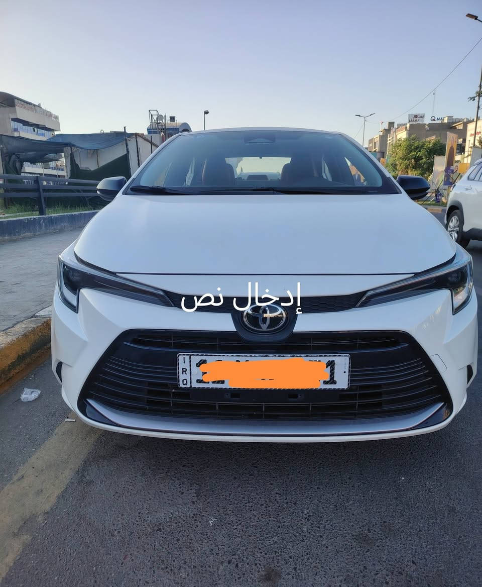 كورلا هايبرد الشكل الأمريكي موديل 2025 ليفان للبيع 
ماشيه 11الف
مرقم بغداد
داخل جلد لون احمر كرسي السائق كهرباء 👍👍
باقي المواصفات معروفه
السعر 157$
هاتف /*********** وتساب موجود
