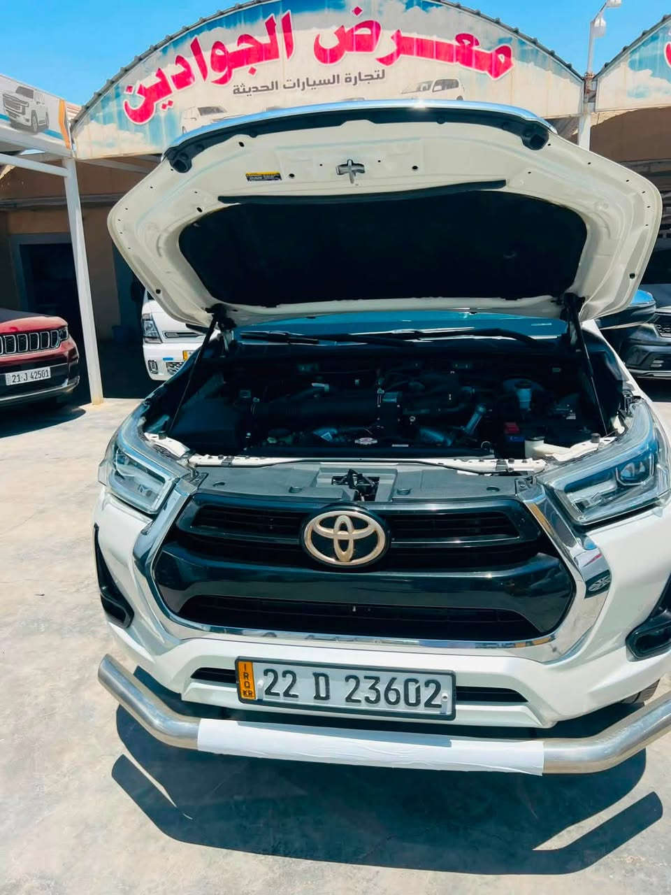 السلام عليكم 
تيوتا هايلوكس 6 سلندر TRD
سيد نهرو 
رقم اربيل دولي 
ماشيه 140الف حقيقي 
مكفوله ما عده بارد بل جاملغ
قليل اصبعين
سعر 320 وبيه مجال حك الجيه 

***********
