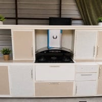 كاونتر • سنك سيراميك • طباخ