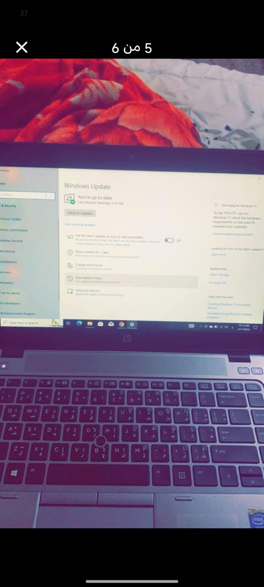 كور i7 الجيل الخامس بـ ٢٧٥ وبيه مجال قليل ألف لابتوب HP 

✅ مناسب جداً للفوتوشوب والأوتوكاد والدراسة والبحوث والتصفح والطباعة والألعاب.

💻 المواصفات :

🟩 المعالج إنتل كور i7 الجيل الخامس
🟩 الشاشة 14 إنج
🟩 الرام 8 GB قابل لتطوير 16
🟩 الهارد 256 GB نوع SSD السريع جداً
🟩 كارت شاشة AMD خارجي 1 GB
🟩 كارت شاشة Inel داخلي 4 GB
🟩 كاميرا أمامية 
🟩 كيبورد عربي إنگليزي كامل 
🟩 بصمة
🟩 منفذ هيدفون AUX
🟩 4 منافذ USB
🟩 منفذ VGA ومنفذ HDMI  
🟩 واي فاي ومنفذ إيثرنت LAN
🟩 منفذ سم كارد ومنفذ ذاكرة SD
🟩 بطارية أصلية وشاحنة أصلية
🟩 نظافة اللابتوب 100%
🟩 وندوز 10برو  64 بت أصلي مفعل


**إذا كنت صاحب هذا الإعلان وتريد حذفه لأي سبب، رجاءا أرسل رسالة إلى الدعم الفني**