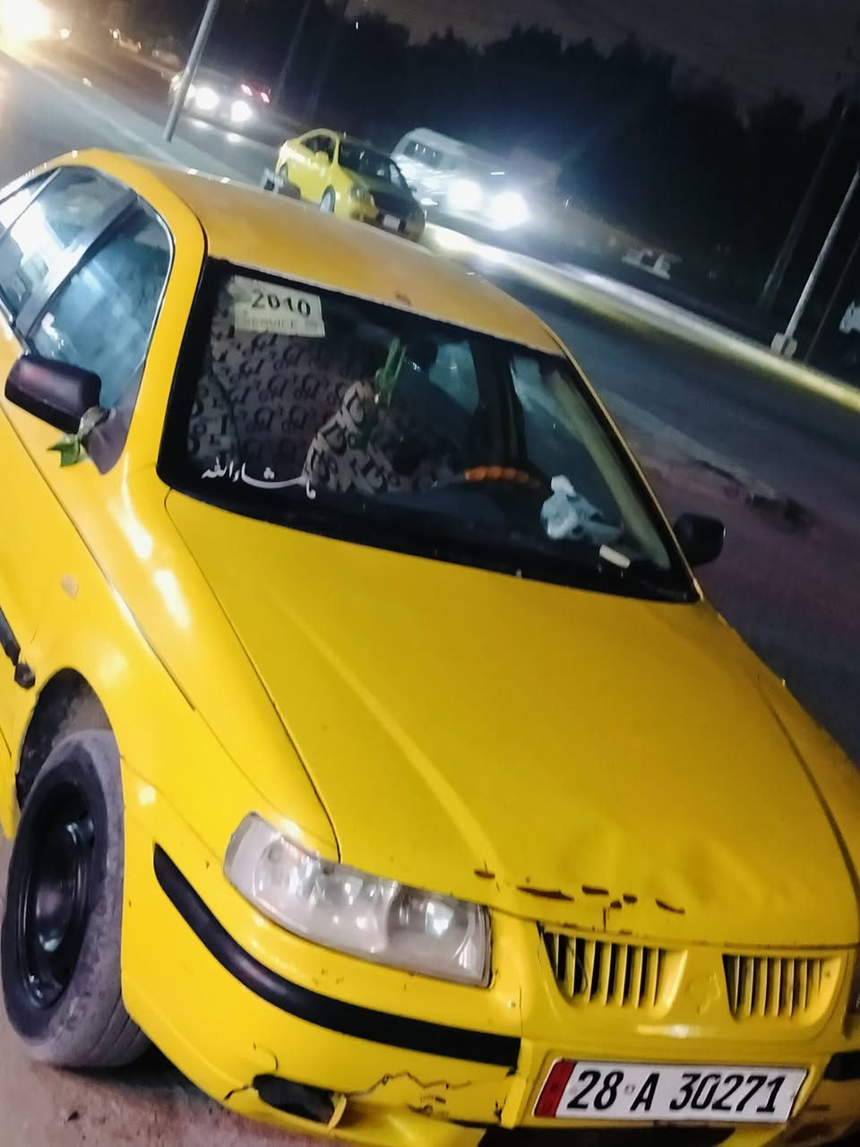 السلام عليكم من رخصت الادمن سياره سمند موديل 2010 رقم نجف نگليزي بسمي سياره حلوه السعر 22 وبيها مجال قليل ومراوس حسب الاتفاق الاتصال على رقم ***********
