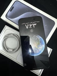 ايفون 15 برو ماكس ايسم ذاكره 256 بطاريه 84 مكفول لا مفتوح ولا مبدل بي ...