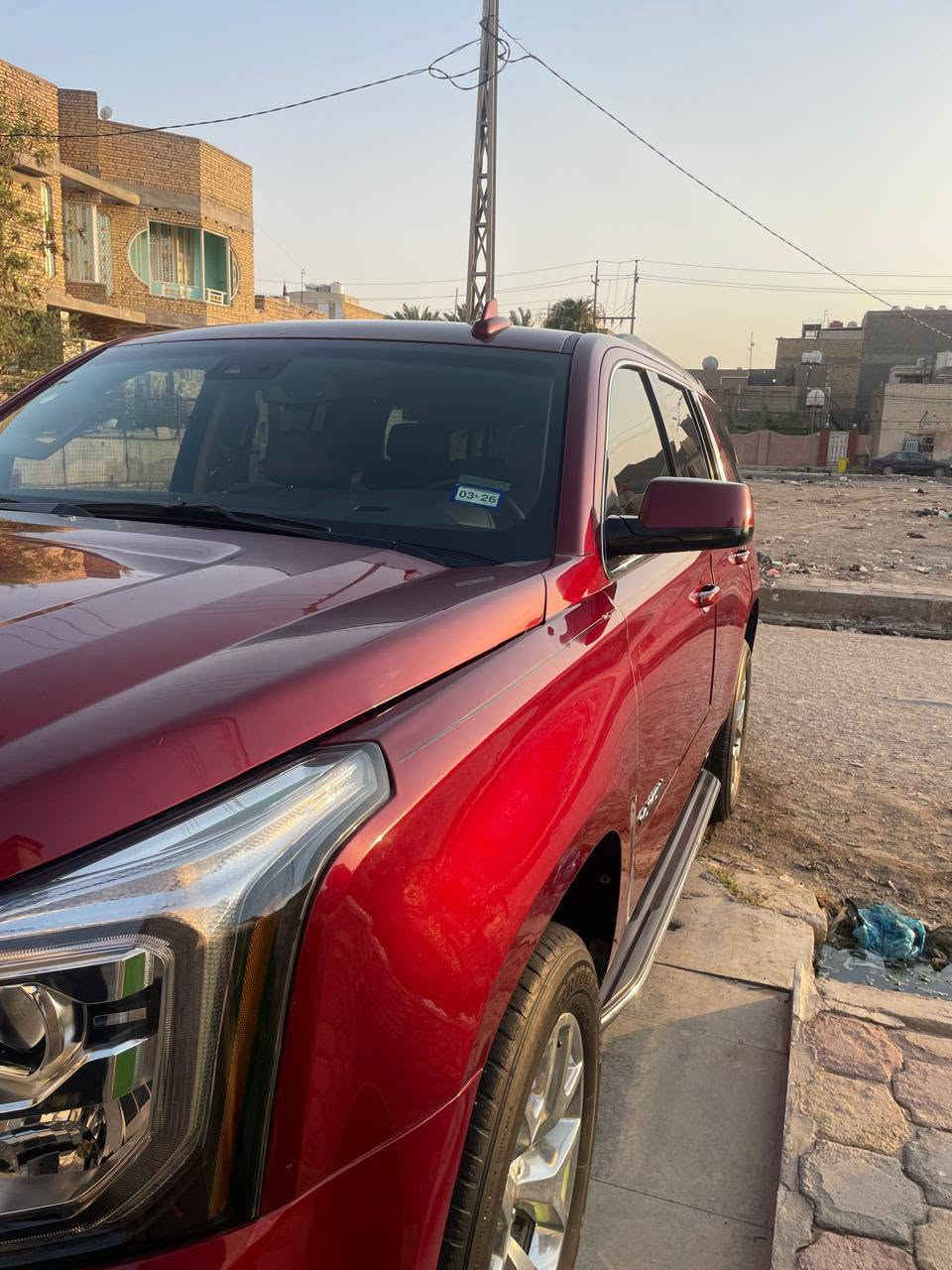 ***********
سلام عليكم GMC يوكن ابتر دخول جديد ضباط وارد امريكي حادث دعاميه اماميه فقط سياره لون ماروني داخل عسلي فول مواصفات فتحه شاشه تدفئه تبريد بل كشن 
كشن خلفي منفصل شاشه وسط جنطه شفط فتحه حساس خافي ومامي 1/1 رقم بغداد دخول جديد 6صاره من داخله  
مكان سياره ناصريه 
سعر 295 وبيه مجال 
موديل 2016
