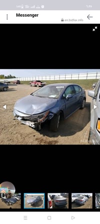 سيارة تويوتا كورولا موديل 2020 باللون الأزرق معروضة للبيع. السيارة بها...