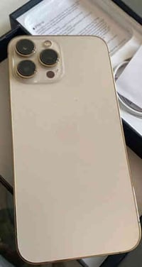 ١٣برو ماكس ذهبي شرق اوسط ويا ملحقاته مبدل بس كامره فقط بطارية 83وذاكرة...