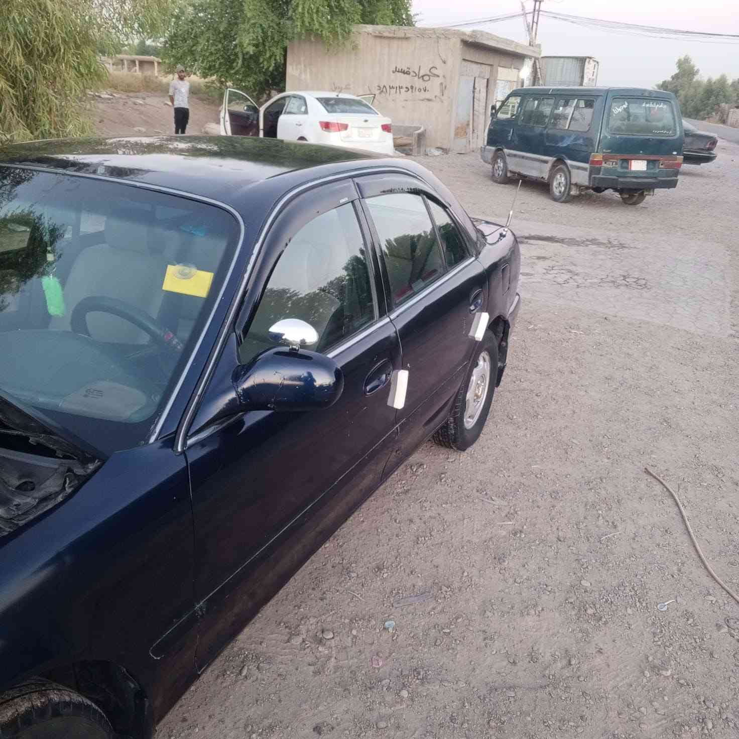 السلام عليكم للبيع سوناتا تو موديل ٩٣ مصبوغة عام بدون حادث بس جمالية رقم بغداد بسمي سنوية جديدة كير عادي محرك مفتوح كير ومحرك كفالة صدر جديد السعر ٤٥ مكاني ابو غريب موبايل ***********
