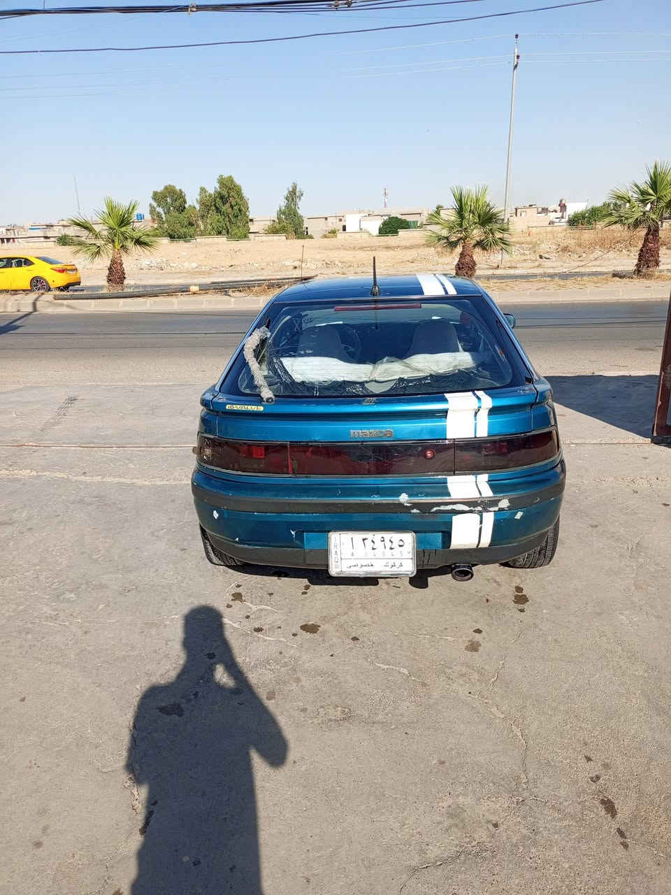 السلام عليكم هاي السياره للبيع مازدا موديل التسعينات ما بها اي شيء نقصها بس تبريد فقط السعر 27 ورقه وبيها مجال عن استفسار على هذا الرقم ‏‪***********‬‏
