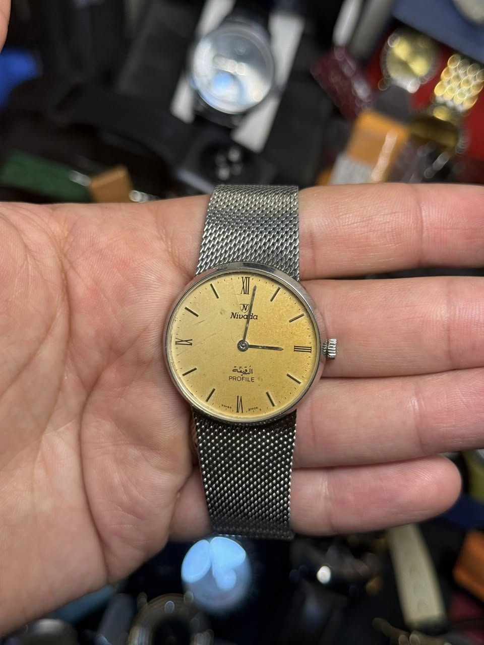 ساعه نيفادا سويسري اصلي الدقيقه

سير حصير

قطرها 33

نصب تكويك

نضام ميلين

ملاحظه مينه بيها اثار قدم

سعرها 125الف


**إذا كنت صاحب هذا الإعلان وتريد حذفه لأي سبب، رجاءا أرسل رسالة إلى الدعم الفني**