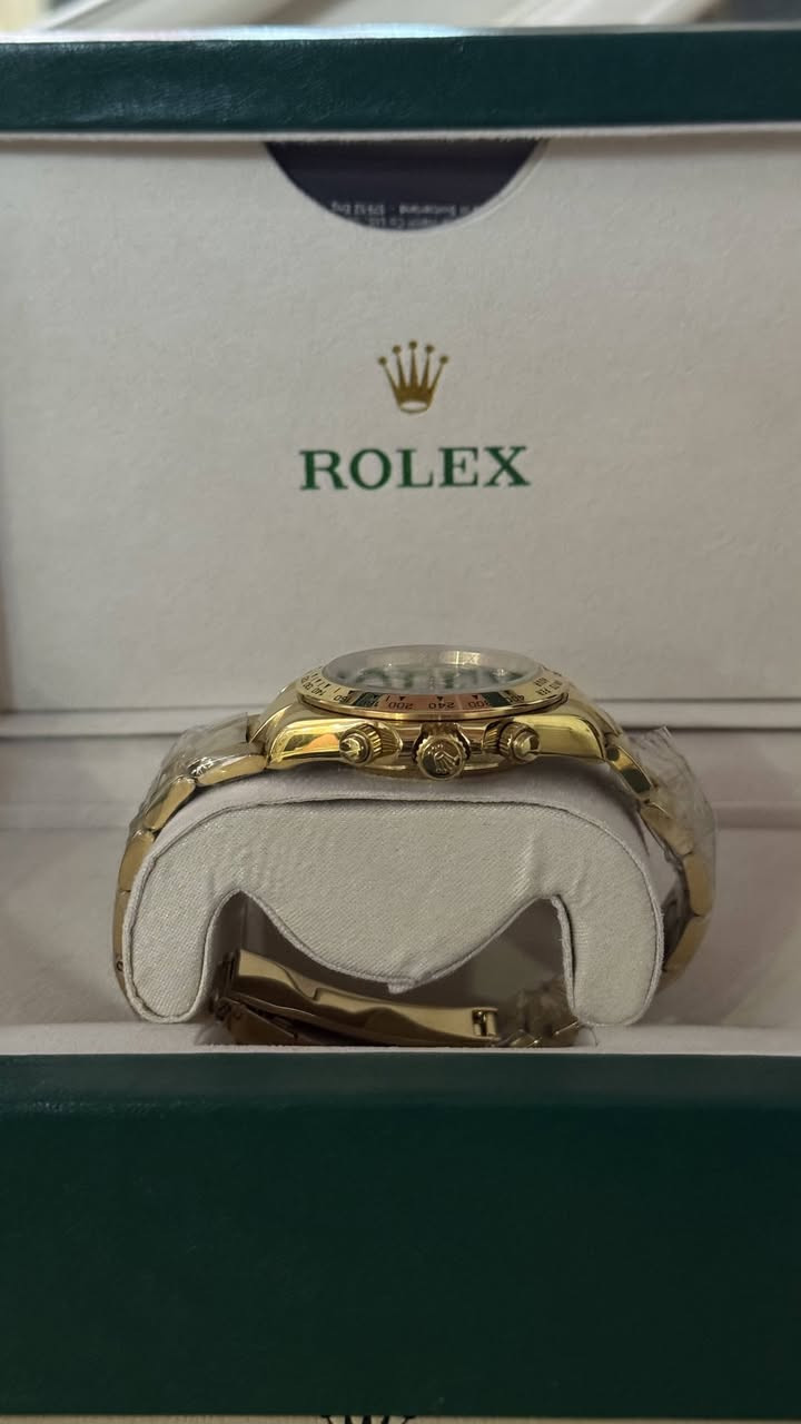 رولكس دايتونا ذهبي سناتر مكينة أوتوماتيك كشف ماستر كوالتي جديدة بغلافها
أول 75 الف تم توصيل لجميع المحافظات


**إذا كنت صاحب هذا الإعلان وتريد حذفه لأي سبب، رجاءا أرسل رسالة إلى الدعم الفني**