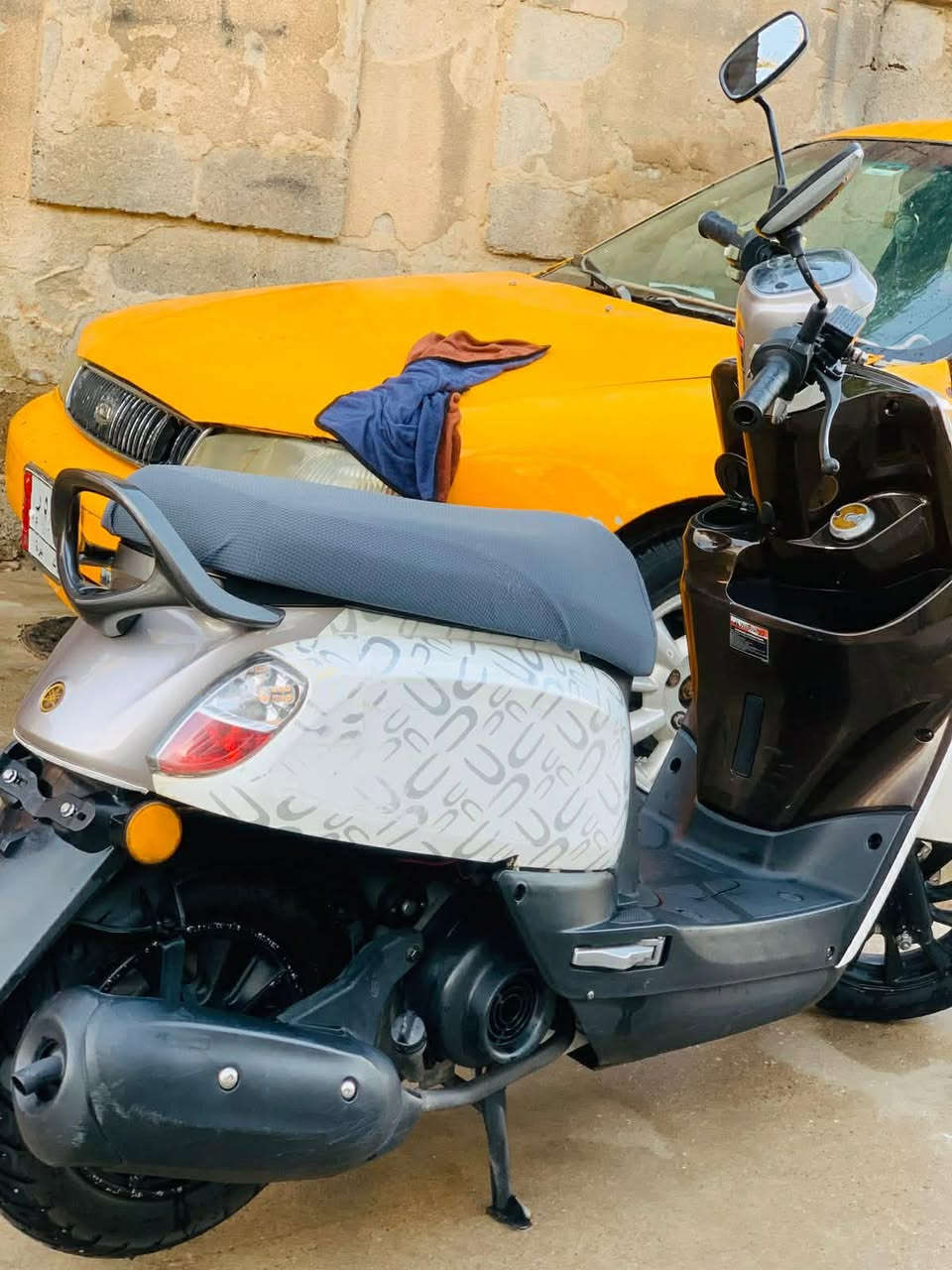 سلام عليكم دراجة للبيع ياباني نضافة فول خير من الله سعر 850 بي مجال  مكان كركوك تازة رقم ***********
