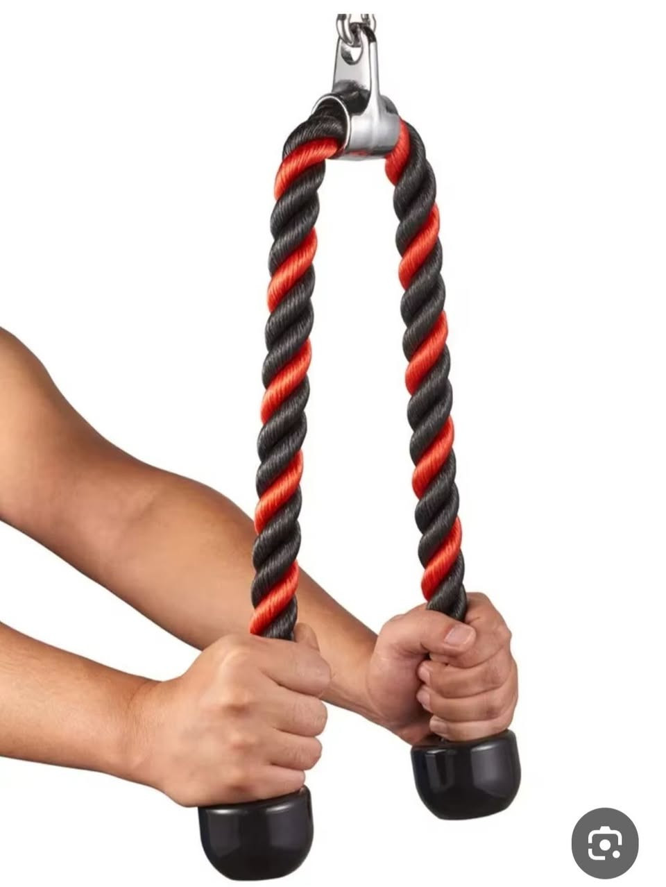 هذا حبل ترايسبس (Tricep Rope) من النايلون باللونين الأحمر والأسود، مصمم للاستخدام مع آلات الكابلات في التمارين الرياضية. [1, 2]
المادة: حبل مجدول من النايلون شديد التحمل مع سدادات مطاطية صلبة في النهايات لمنع الانزلاق.
الاستخدام: مثالي لتمارين الدفع لأسفل (Pull Downs) لاستهداف عضلات الترايسبس، الكتفين، والظهر.
التوافق: يأتي مع مشبك معدني (كروم) للتعليق بسهولة في أي نظام بكرة. [1, 2, 3, 4]


**إذا كنت صاحب هذا الإعلان وتريد حذفه لأي سبب، رجاءا أرسل رسالة إلى الدعم الفني**