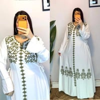 دشداشه نسائي • كشمير ايطالي • مقاسات 2XL-5XL