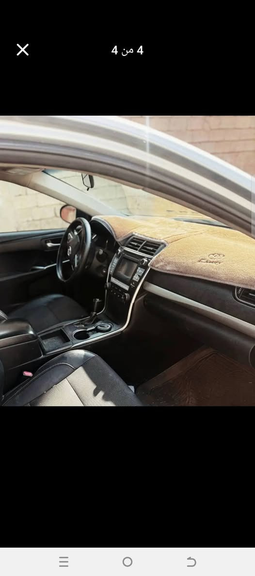 كامري 2016 وارد امريكي
رقم سليمانية سنوية جديد لحد2030
بيها بطاقة بانزين
محرك كير شرط  مواصفاتSE
بيها 3قطع صبغ  بونيد وجاملغين امامي
السعر140$وبيها مجال
ماشية 190كم 
مكان دوزخورماتو
***********
*********** طوز, صلاح الدين
