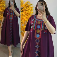 ‏💫💎 أزياء ضوء القمر 💎 💫 👗شلحه نسائي تطريز دبل كلوش 💰سعر الدرزن 12 قطعة...