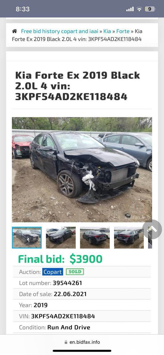 السلام عليكم للبيع فقط
فورتي 2019 مكينه 2000 دوش كير AT
رقم بغداد باسمي
مواصفات EX
فول 
كشنات جلد تدفه تبريد
رادارات اماميه خلفيه جانبيه
سياقه ذاتيه
بك لايد لد 
ماصده لد
تبريد ثلج 
سياره بدون نقص جاهزه 
السعر 112 وبيه مجال بسيط 
سياره بيه قطع صبغ بدون دواخل 
مكان السياره بغداد
*********** بغداد, العراق
