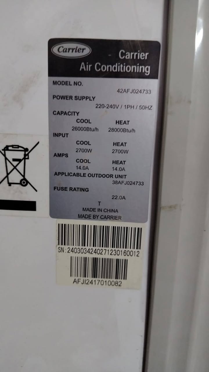 سبلت كارير طنين وثثلث مكفوول شرط تبريد ثلج فوول وطيك بي ضمان كل غراضه كامله فقط شده مكاني بغداد مدينة الصدر رقمي ***********
