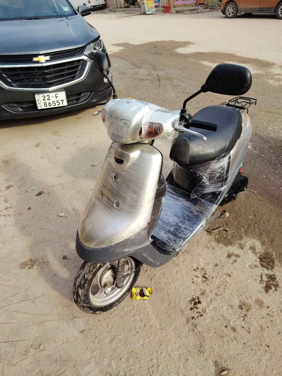 دراجه بطه موديل 2003 شرط الفحص كهربائيات كامله سلف هندر كفاله عامه السعر ٢٢٥ العنوان  العنوان كربلاء رقم الهاتف ***********
