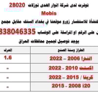 توفر لدينا نوزلات موبس ضمان استبدال لمدة ٦ اشهر النترا اكسنت كريتا محر...