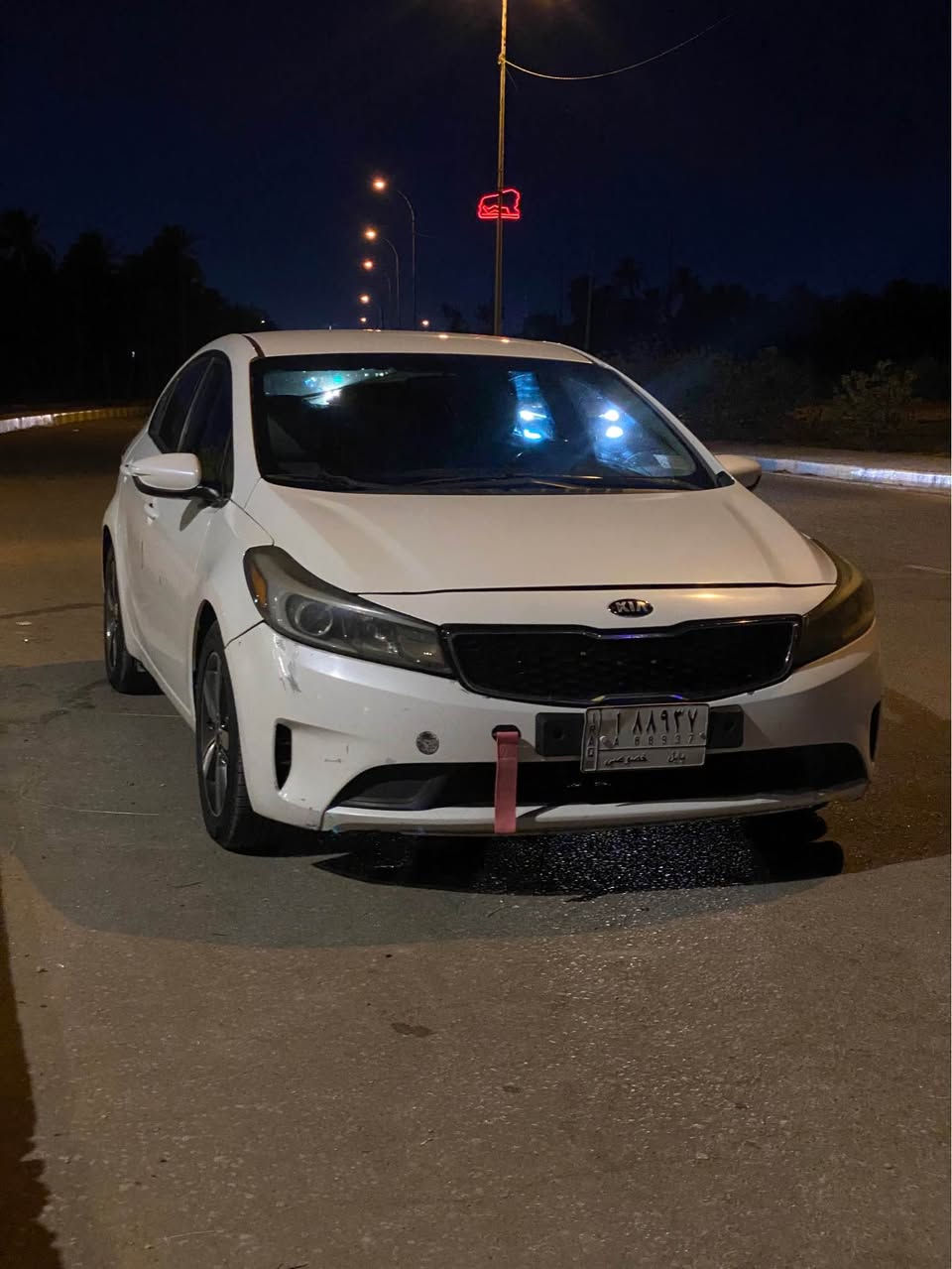 السلام عليكم فورتي موديل٢٠١٨ ابيض محرك ٢٠٠٠ دوش السياره بيها كلير بدون دواخل مكانها الحله *********** حلة, بابل
