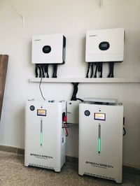 منظومة شمسية ٣٥ أمبير • بيسن كرين ٢×١٦ كيلوواط • ألواح لونجي ١٦×٦٢٠ وا...