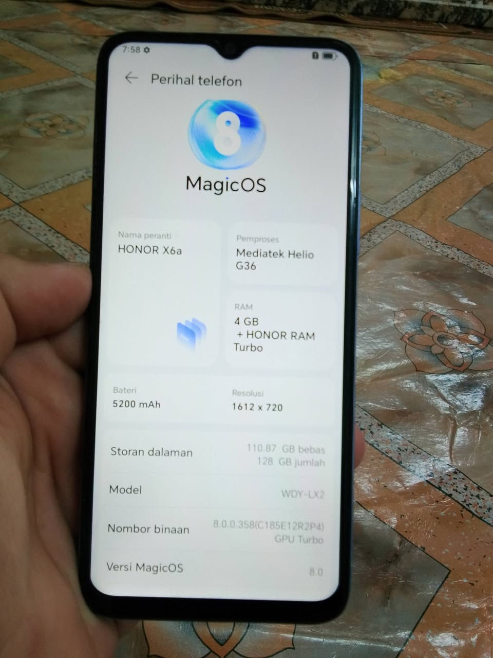 سلام عليكم
جهاز هونر x6aللبيع 
مستبدل شاشه اصليه فقط
ذاكره 128
 40فريم بدون تحديث

السعر 120وبي مجال

الخاص مفتوح


**إذا كنت صاحب هذا الإعلان وتريد حذفه لأي سبب، رجاءا أرسل رسالة إلى الدعم الفني**