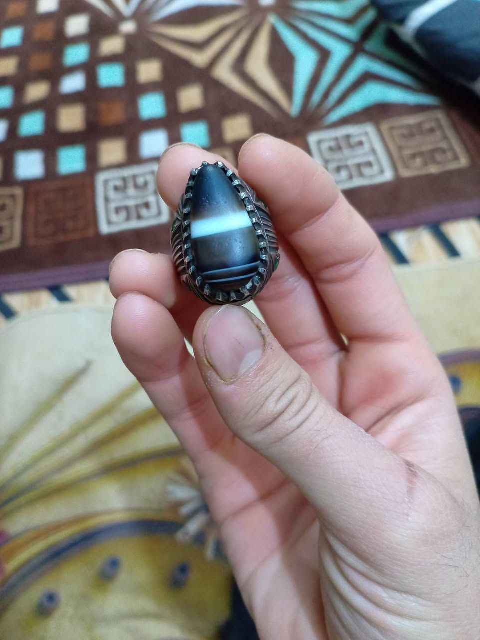 محبس حبشي صياغة قديمة ويدوي شگله كاملة ما مكصوصة  السعر على الرقم هذا ***********
