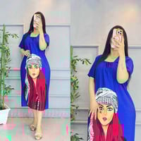 دشداشة كشمير • فري سايز ٤٠-٨٠كجم • طبعة الشماغ