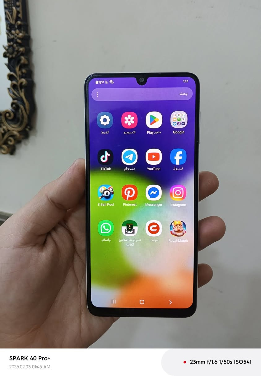 سلام عليكم كلكسي A22 ذاكرة128 رام4 بلادي ممبدل بي شي فقط ظهره مبدل غير لون سمائي ومغلف وبي كفر.... بطارية5000 تايب سي شحن سريع سيمكارت اتصال كامرات كلة شغال الخلفية بيه غواش خفيف للبيع السعر 70الف وبي مجال للشراي العنوان بغداد الغزالية ***********خاص اوتساب...
