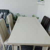 ميز طعام • ٦ كراسي • شخط