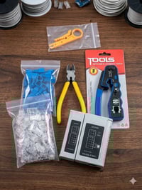 عدة نت • فاحص كابل • كونكتور RJ45