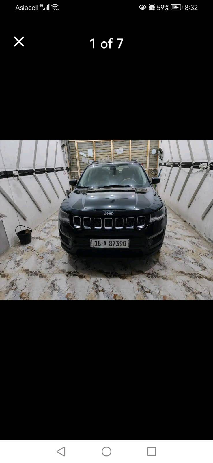 جيب كومباس موديل ممتاز واسود، بحالة جيدة بدون أضرار واضحة مع مكينة وكير بحالة ممتازة. السيارة قيد الاستخدام ولا يوجد حاجة لتصليح واضح. السعر قابل للتفاوض، وممكن ترتيب زيارة لمعاينتها على أرض الواقع. للاستفسار أو المعاينة يرجى التواصل عبر رقم الهاتف.