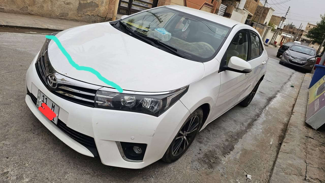 كورلا للبيع موديل ٢٠١٥ خليجي محرك ٢٠٠٠ المرغوب سيارة جاهزة وكلش كاعدة استخدام بيت ماشية ١٠٢ الف صار عدنه بيها حادث خفيف بين سيارتين من الامام والخلف وانصبغ الجاملغ الخلفي فقط وقبغ الصندوك مبدل اصلي بلادي نفس اللون وسحب البراكيت الخلفي وجوى الرقم فقط ما واصلة للحوض وبارد بمقدمة البنيد وباب الصدر وتعديل بسيط بالبدنة ورصعة كلش خفيفة وصغيرة بالشاصي الايمن الشراي يتصل رجاءا اقرة التفاصيل قبل متتصل واني كلشي موضح حتى بالصور رقم بغداد الجديد باسمنه السعر ١٢٨ وبيها مجال قليل مكاني الفلوجة للاستفسار ***********واتساب
