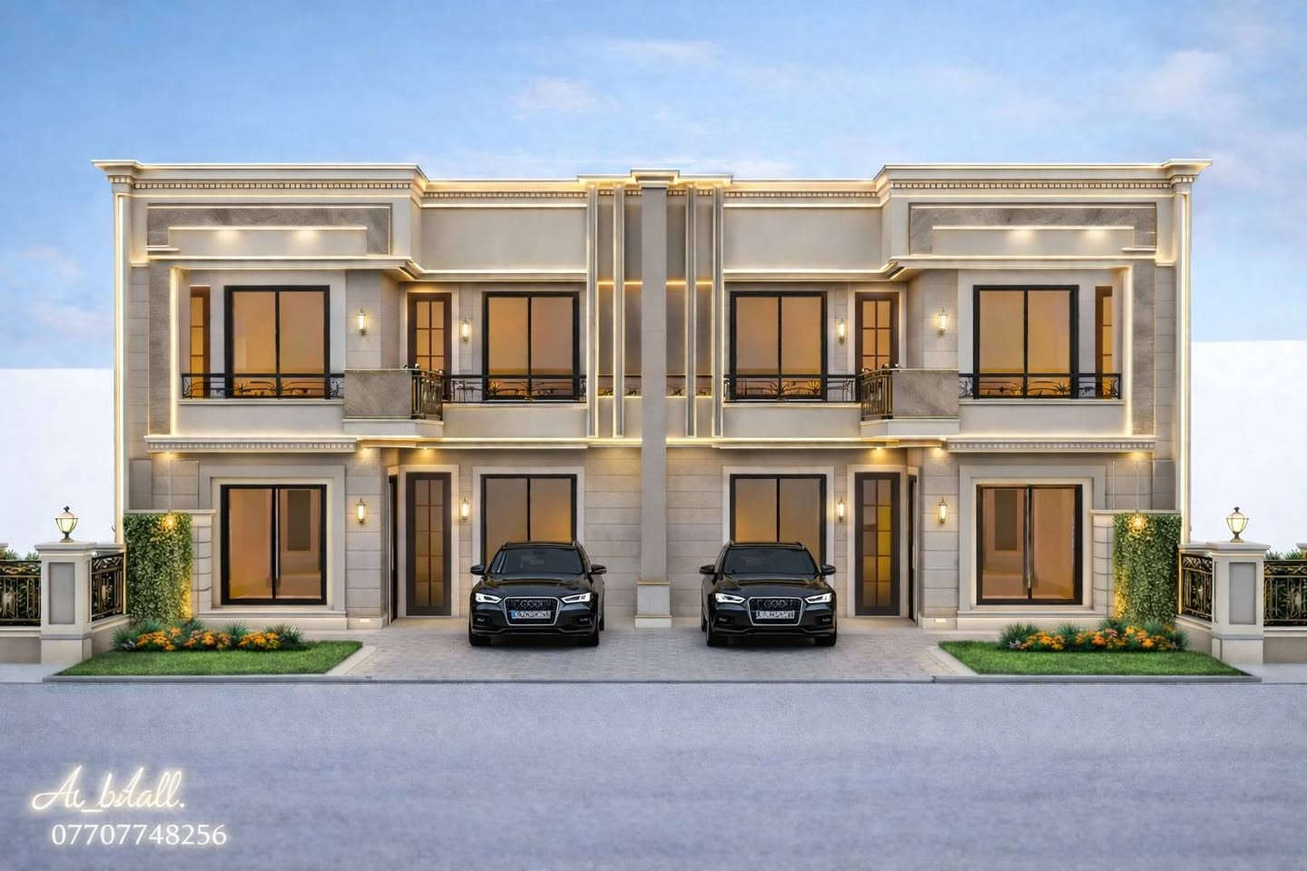 🎨 من أحدث أعمالنا
تصميم مشتملات توام واجهه 10 بأستايل   مودرين و معاصر  فاخر
تصميم يجمع بين الفخامة، الهدوء المعماري، والخطوط الأنيقة.

📞 للتواصل: ***********
📍 @مكتب البلال الهندسي – بعقوبة 
🔗 الموقع على خرائط كوكل:
https://plus.codes/8H56PJXW+P4X

💬 نصمم بذوق، ننفذ بدقة.
✨ شاركونا رأيكم، أي تصميم أعجبكم أكثر؟

---

#تصميم_مزارع #تصميم_جلسات #ستايل_تركي #تصميم_خرائط #تصميم_خارجي
#ديكور_خارجي #تصميم_واجهات #تصميم_خرائط_3D #تصميم_اسكان #تصميم_يدكوري
#مكتب_البلال_الهندسي #ديالى #بعقوبة #تصميم_مودرن #تنسيق_حدائق
#تصميم_داخلي #تصميم_منازل #جلسات_خارجية #تصميم_مسابح
Al_Blill_Design #Architecture #Design #Turkish_Style #Exterior_Design #Landscape_Design
