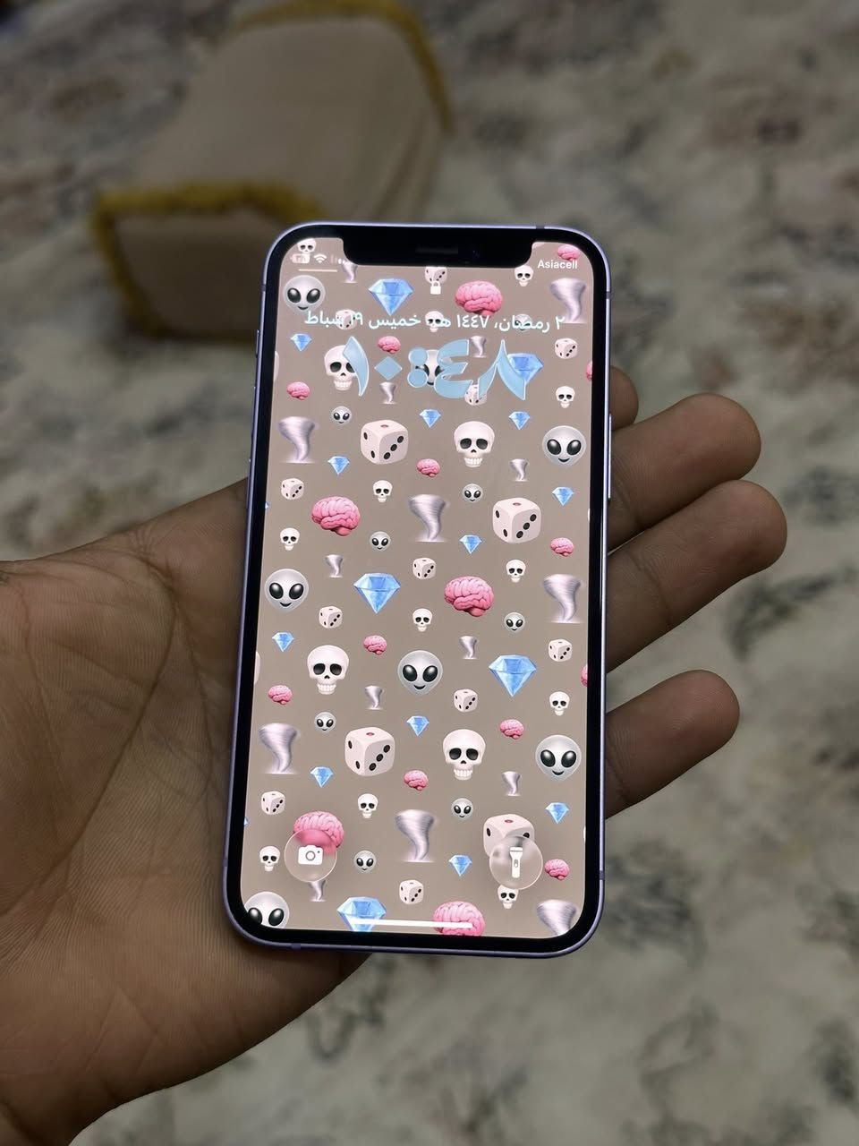 سلام عليكم آيفون ١٢مني تليفون مكفول وتر ما مفتوح بطارية ٧٦ ذاكرة ١٢٨ مراوس أو بيع مكاني كرمة علي أبو صخير رقمي ***********
