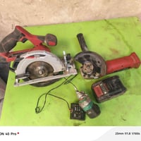 كوسره ومنشاراوزتو حجم القرص ٧ آنج مع بطاريه ٤ إمبير مع شاحنه الشاحنة ع...